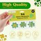 4E's Novelty Glitter Shamrock Temporary Tattoos, 24 Pack, St. Patrick's Day Tattoos, Party Tattoos for Kids Accessories